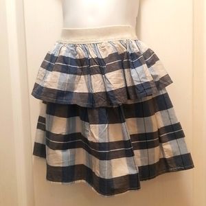 Joe Fresh Blue Plaid Skirt